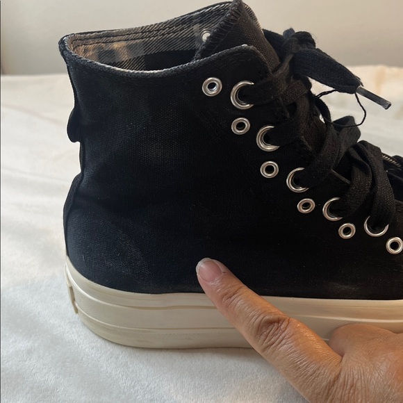 Converse Black High-Tops with White Accents - Picture 11 of 17